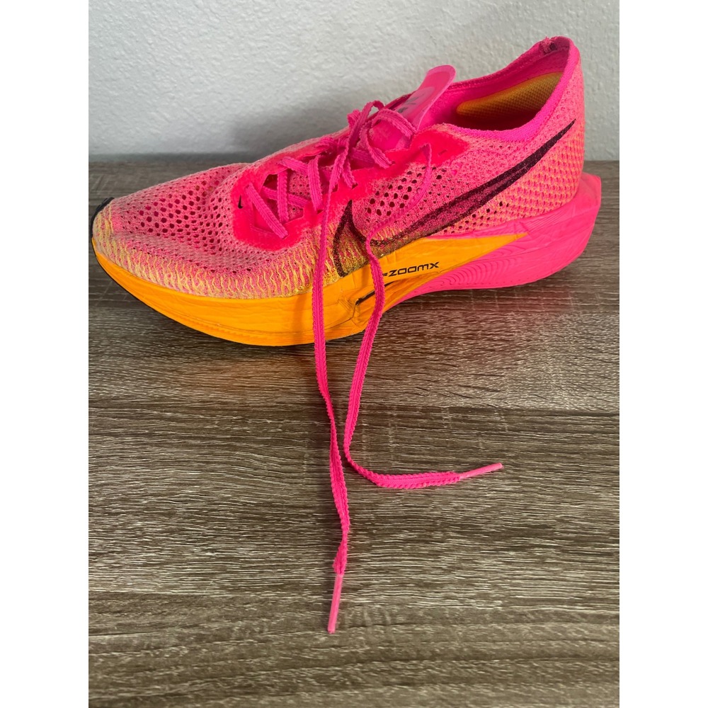 Nike ZoomX Vaporfly Next% 3 Mens 10 Hyper Pink Laser Orange DV4129-600 - Picture 5 of 13